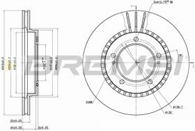 BREMSI CD6979V - B. DISC FRONT DIA.310 VENT. SUZUKI VITAR