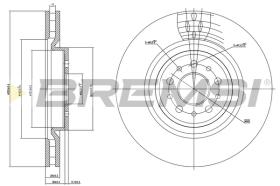 BREMSI CD7001V - B. DISC FRONT DIA.305 VENT. ALFA R 147