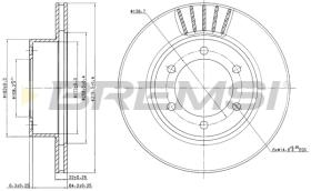 BREMSI CD7008V - B. DISC FRONT DIA.319 VENT. TOYOTA RUNNE