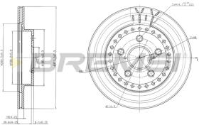 BREMSI CD7009V - B. DISC FRONT DIA.302 VENT. TOYOTA RAV4