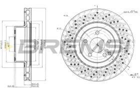 BREMSI CD7120V - B. DISC FRONT DIA.330 VENT. MERCED S320