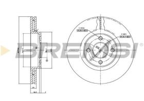 BREMSI CD7124V - B. DISC FRONT DIA.280 VENT. RENAULT KANG