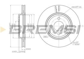 BREMSI CD7127V - B. DISC FRONT DIA.276 VENT. MINI COOPER