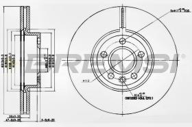 BREMSI CD7160V - B. DISC FRONT DIA.313 VENT. FORD GALAXY