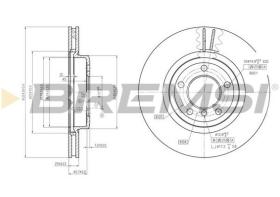 BREMSI CD7174V - B. DISC FRONT DIA.325 VENT. BMW 330 D