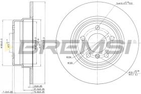 BREMSI CD7255S - B. DISC REAR DIA.324 SOLID BMW X5