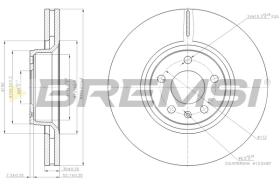 BREMSI CD7277V - B. DISC FRONT DIA.321 VENT. AUDI A6