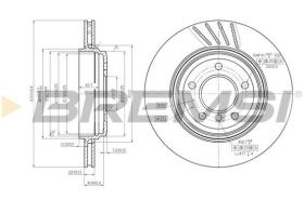 BREMSI CD7280V - B. DISC REAR DIA.320 VENT. BMW 330 D