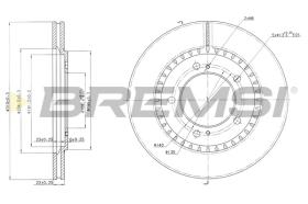 BREMSI CD7282V - B. DISC FRONT DIA.310 VENT. SUZUKI VITAR