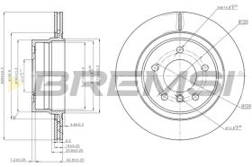 BREMSI CD7285V - B. DISC REAR DIA.294 VENT. BMW 320 I