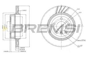 BREMSI CD7297V - B. DISC REAR DIA.320 VENT. BMW X3