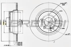 BREMSI CD7308S - B. DISC REAR DIA.300 SOLID MERCED E220