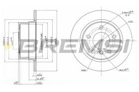 BREMSI CD7361S - B. DISC REAR DIA.272 SOLID BMW 316 I