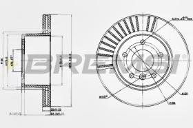 BREMSI CD7379V - B. DISC FRONT DIA.297 SOLID LAND ROVER D