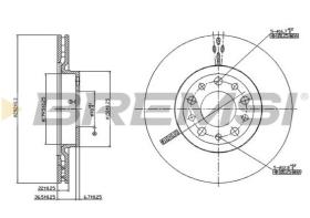 BREMSI CD7454V - B. DISC REAR DIA.292 VENT. ALFA 159