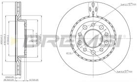 BREMSI CD7456V - B. DISC REAR DIA.292 VENT. ALFA 159