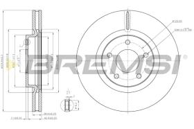 BREMSI CD7478V - B. DISC FRONT DIA.325 VENT. JAGUAR XJ