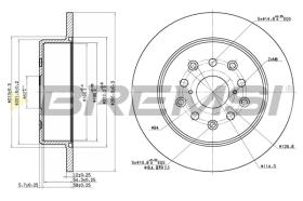 BREMSI CD7499S - B. DISC REAR DIA.308 SOLID LEXUS GS