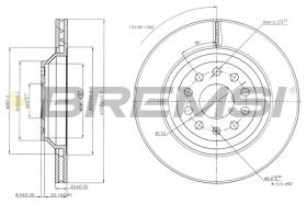 BREMSI CD7503V - B. DISC FRONT DIA.310 VENT. AUDI A3