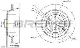 BREMSI CD7530S - B. DISC REAR DIA.330 SOLID MERCED ML 350