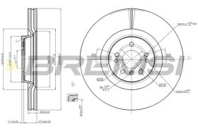 BREMSI CD7534V - B. DISC FRONT DIA.375 VENT. MERCED GL420