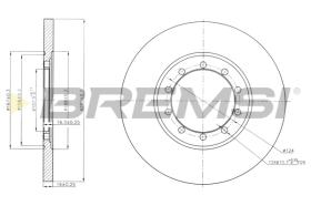 BREMSI CD7537S - B. DISC REAR DIA.280 SOLID FORD TRANSIT