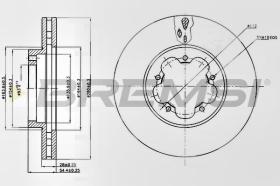 BREMSI CD7554V - B. DISC FRONT DIA.280 VENT. FORD TRANSIT