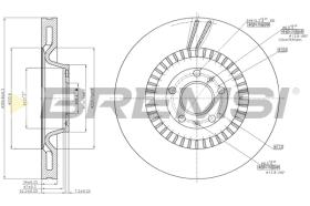 BREMSI CD7572V - B. DISC FRONT DIA.360 VENT. AUDI A6