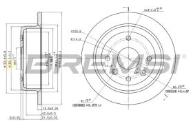 BREMSI CD7606S - B. DISC REAR DIA.258 SOLID DACIA LOGAN