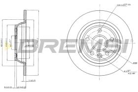 BREMSI CD7616S - B. DISC REAR DIA.302 SOLID FORD KUGA