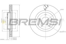 BREMSI CD7624V - B. DISC FRONT DIA.294 VENT. JEEP COMPASS