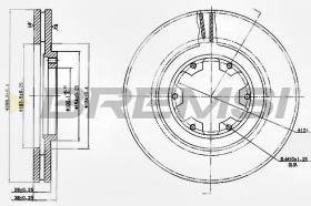 BREMSI CD7626V - B. DISC FRONT DIA.300 VENT. INFINITI QX4