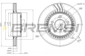 BREMSI CD7700V - B. DISC REAR DIA.300 VENT. BMW 530 I