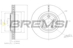 BREMSI CD7702V - B. DISC FRONT DIA.326 VENT. JAGUAR S-TYP