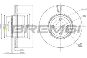 BREMSI CD7711V - B. DISC FRONT DIA.294 VENT. MINI ONE D