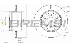 BREMSI CD7715V - B. DISC REAR DIA.320 VENT. BMW X6