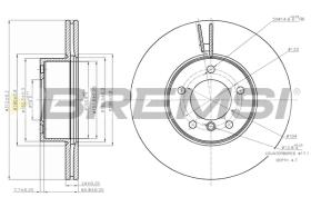 BREMSI CD7717V - B. DISC FRONT DIA.312 VENT. BMW 220 I