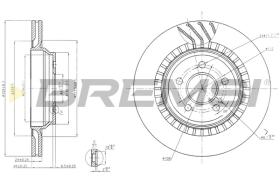 BREMSI CD7771V - B. DISC REAR DIA.262 VENT. MERCED S320