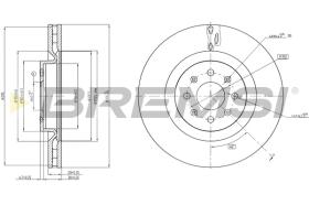 BREMSI CD7773V - B. DISC FRONT DIA.305 VENT. FIAT GR PUNT