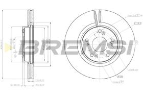 BREMSI CD7775V - B. DISC REAR DIA.296 VENT. HONDA ACCORD