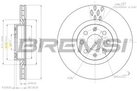 BREMSI CD7804S - B. DISC FRONT DIA.292 SOLID OPEL INSIGNI