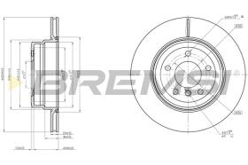 BREMSI CD7812V - B. DISC REAR DIA.324 VENT. BMW 135 I