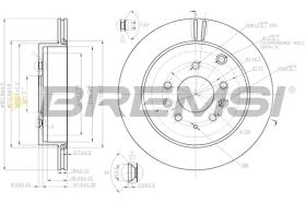 BREMSI CD7819V - B. DISC REAR DIA.302 VENT. MAZDA CX-7