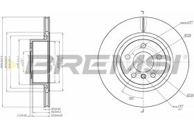 BREMSI CD8038V - B. DISC REAR DIA.330 VENT. BMW X4