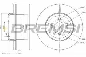 BREMSI CD8047V - B. DISC FRONT DIA.348 VENT. BMW 528 I