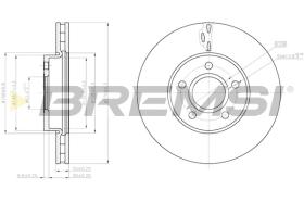 BREMSI CD8062V - B. DISC FRONT DIA.278 VENT. FORD FOCUS