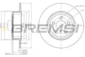 BREMSI CD8064S - B. DISC REAR DIA.320 SOLID CHRYSLER 300C