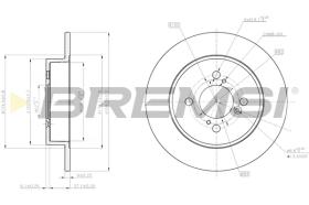 BREMSI CD8071S - B. DISC REAR DIA.259 SOLID SUZUKI SWIFT