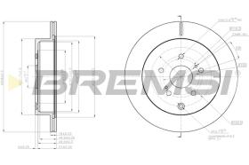 BREMSI CD8072V - B. DISC REAR DIA.308 VENT. SUZUKI GR VIT