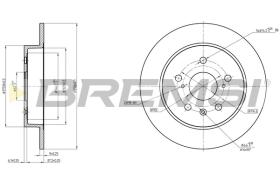 BREMSI CD8075S - B. DISC REAR DIA.278 SOLID SUZUKI SWIFT